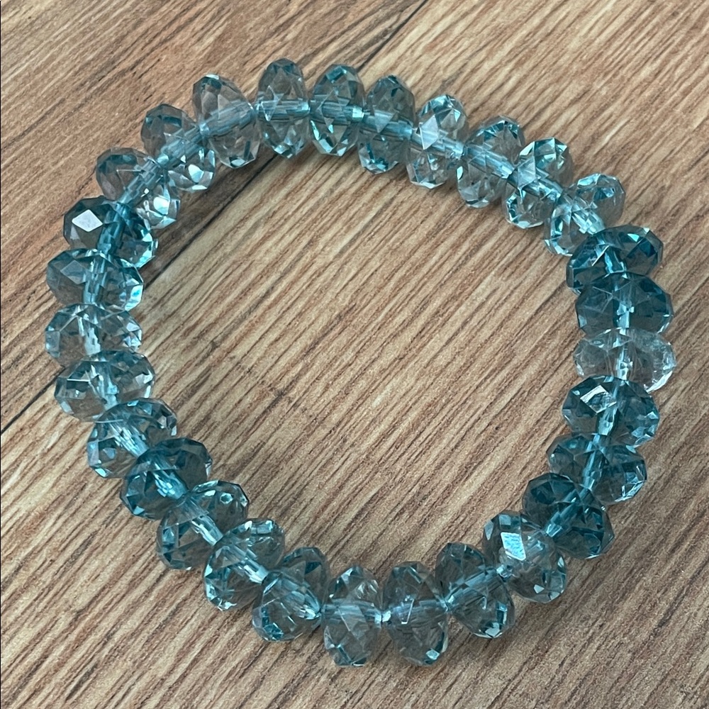 Elegant Blue Crystal Bracelet